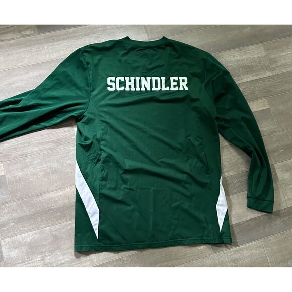 Notre Dame Basketball Long Sleeve Shirt Adult S Augusta Sportswear Green *Read - Picture 5 of 8